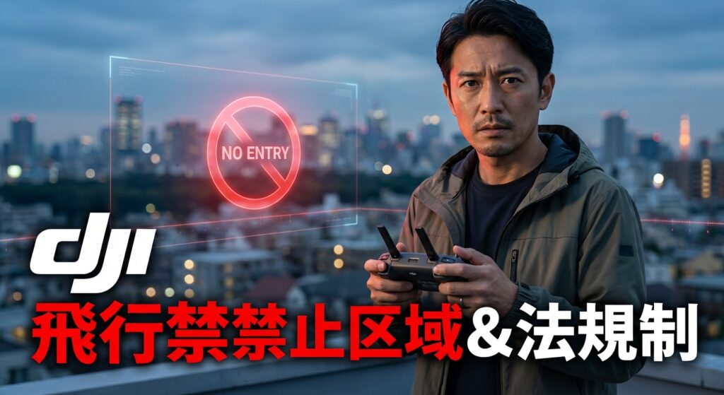 dji 飛行禁止区域の確認方法と解除申請、法規制まとめ