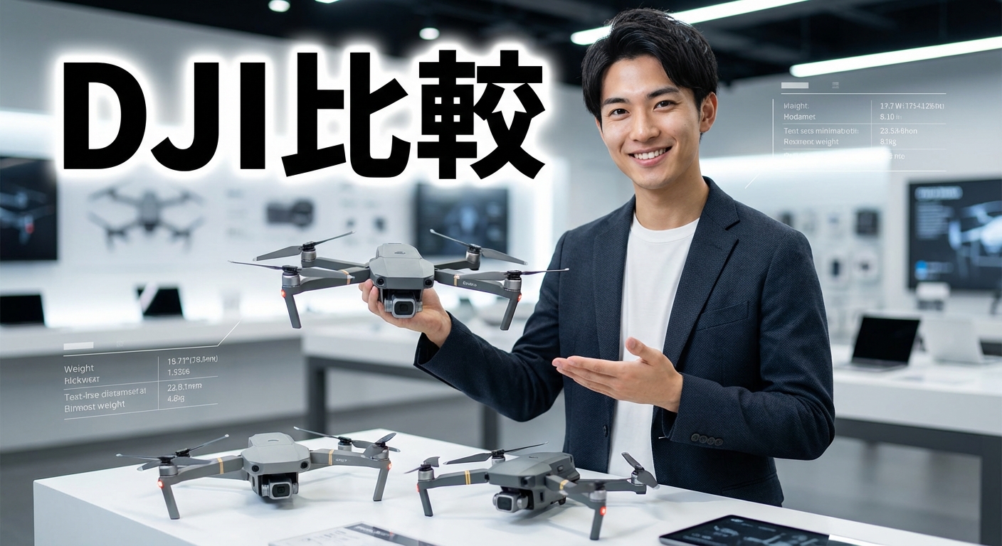 DJI比較でわかる主要ドローンの選び方と違い