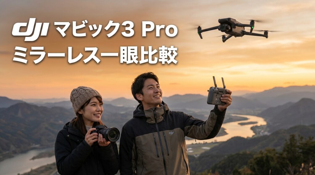 dji マビック3 Proの性能解説とミラーレス一眼比較