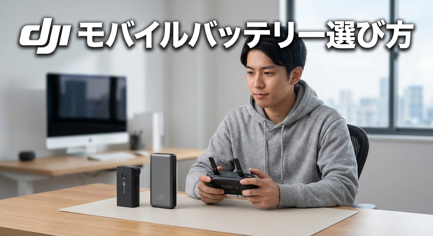 dji モバイルバッテリー選び方と純正・他社比較