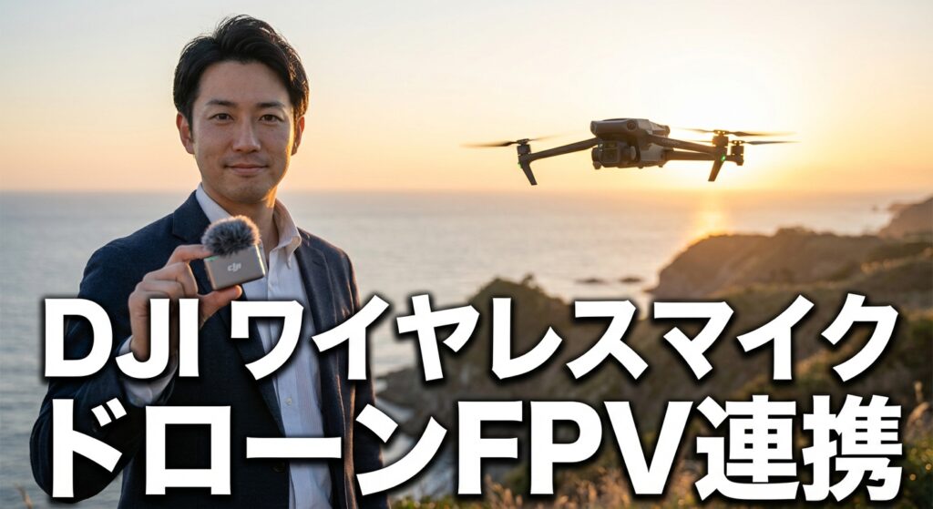 dji ワイヤレスマイクの選び方と接続設定ドローンFPV連携も解説