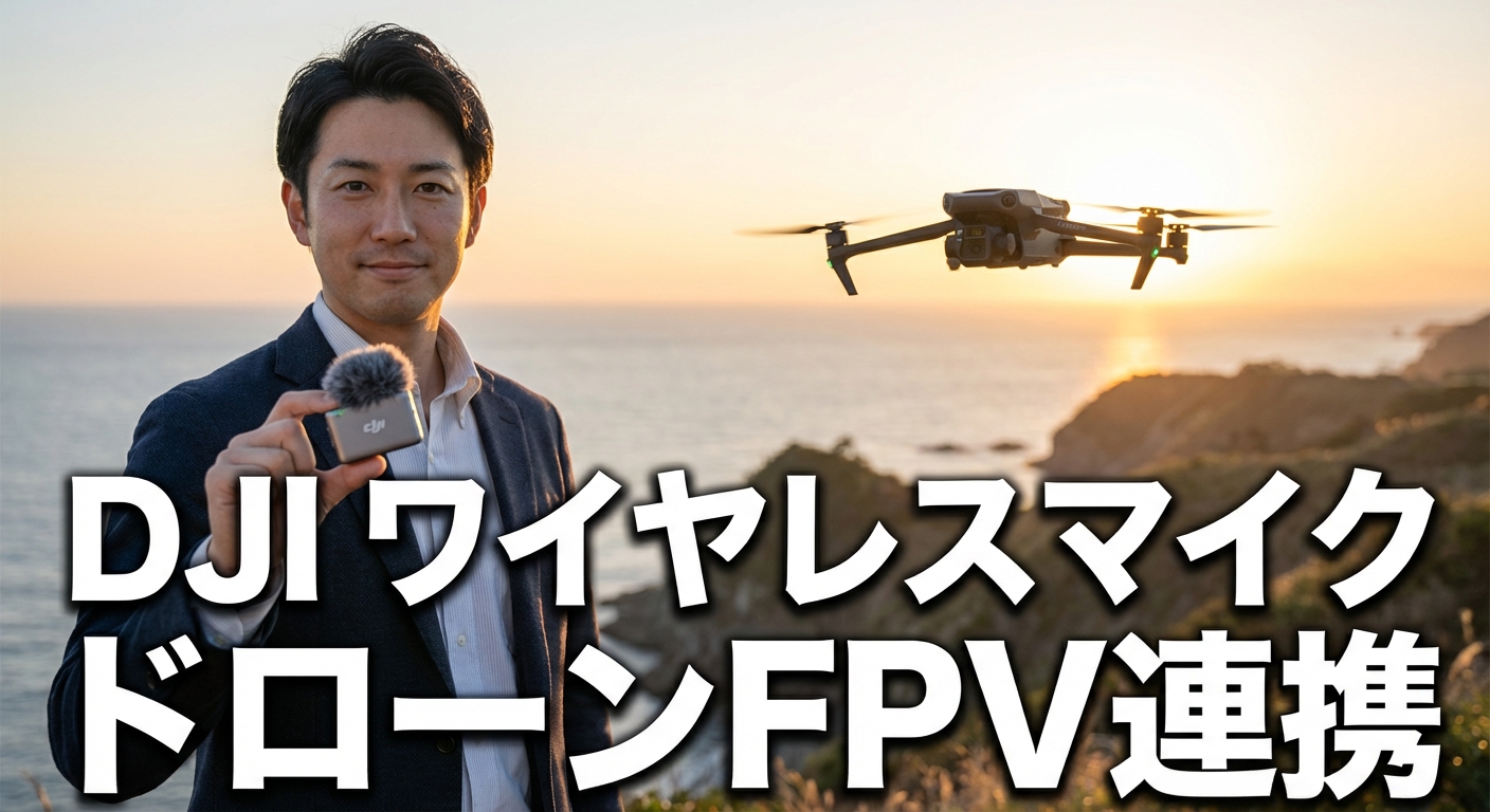dji ワイヤレスマイクの選び方と接続設定ドローンFPV連携も解説