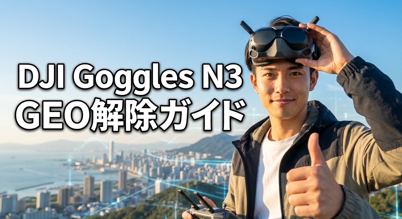 DJI Goggles N3の機能とGEO解除手順ガイド
