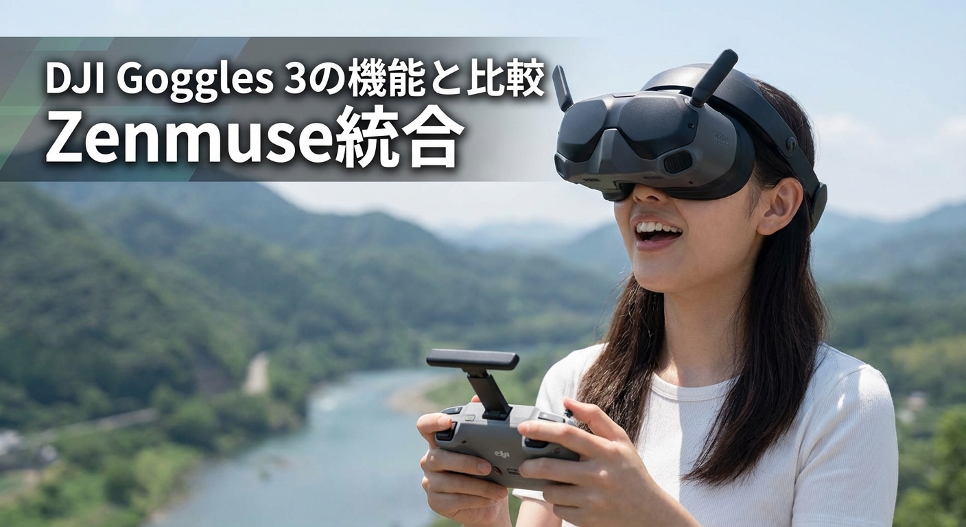 DJI Goggles 3の機能と比較 Zenmuse連携も解説