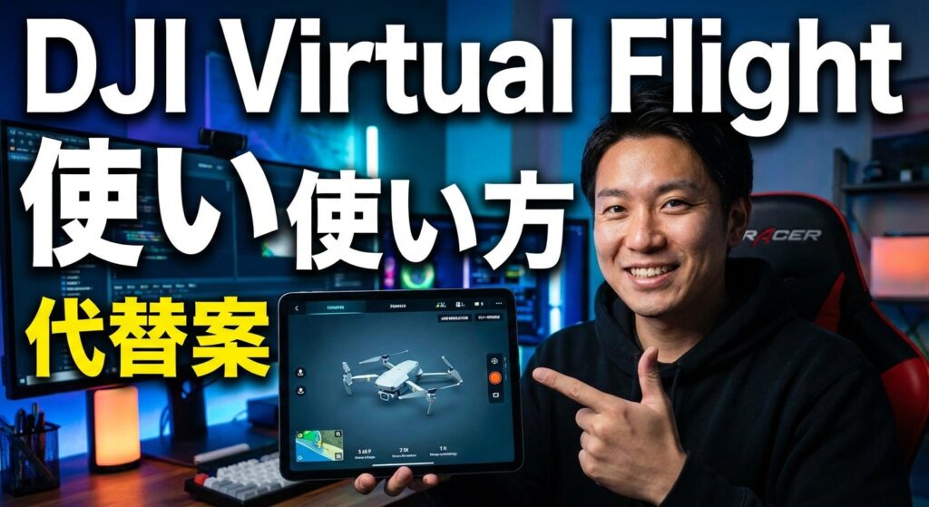 DJI Virtual Flightの使い方とメンテナンス終了後の代替案