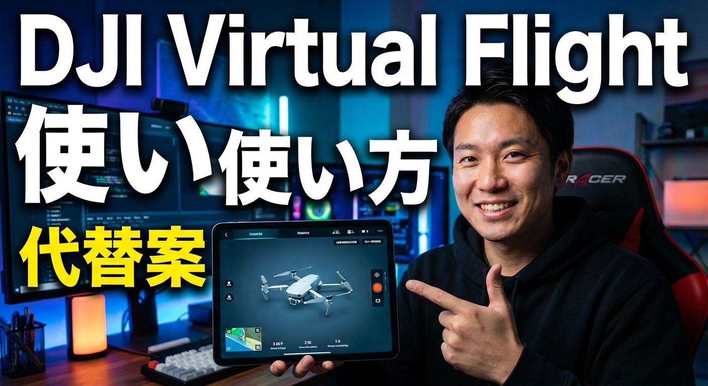 DJI Virtual Flightの使い方とメンテナンス終了後の代替案